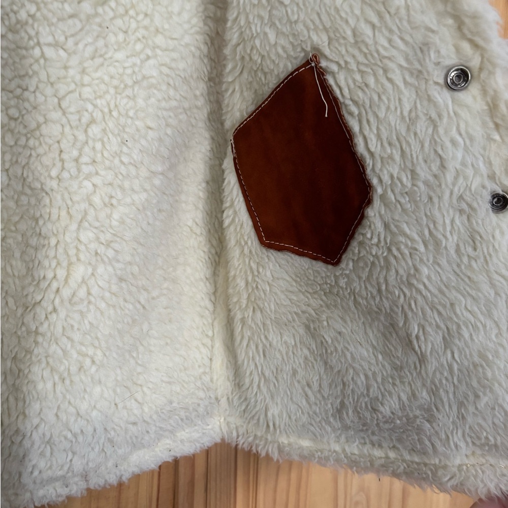 Vintage suede vest with lining - Picture 5 of 9
